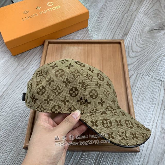 LV新品男士帽子 路易威登經典印花鴨舌帽棒球帽  mm1323